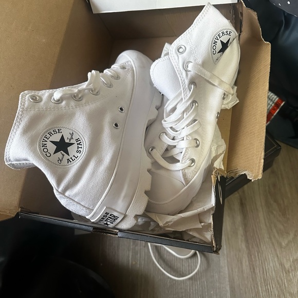 Converse Shoes - Converse White Platform Sneakers